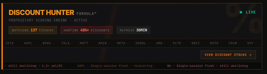 Discount Options screenshot