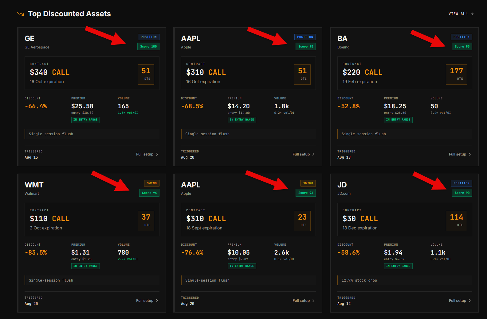 Discount Options screenshot